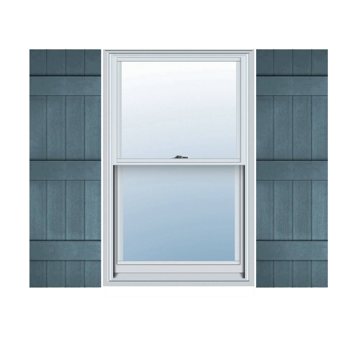 14x22W x 55x22H Vinyl Board-n-Batten Shutters E26225
