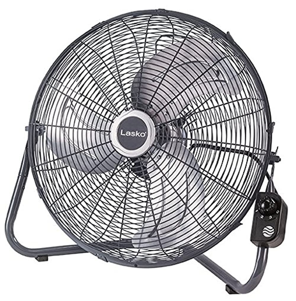 20 High Velocity Floor Fan with Remote, Black D9582