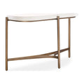 White Concrete and Metal Console Table M50038