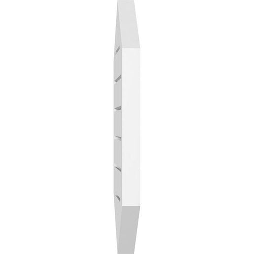 34x22W x 38x22H Vertical Peaked Surface Mount PVC Gable Vent S594149