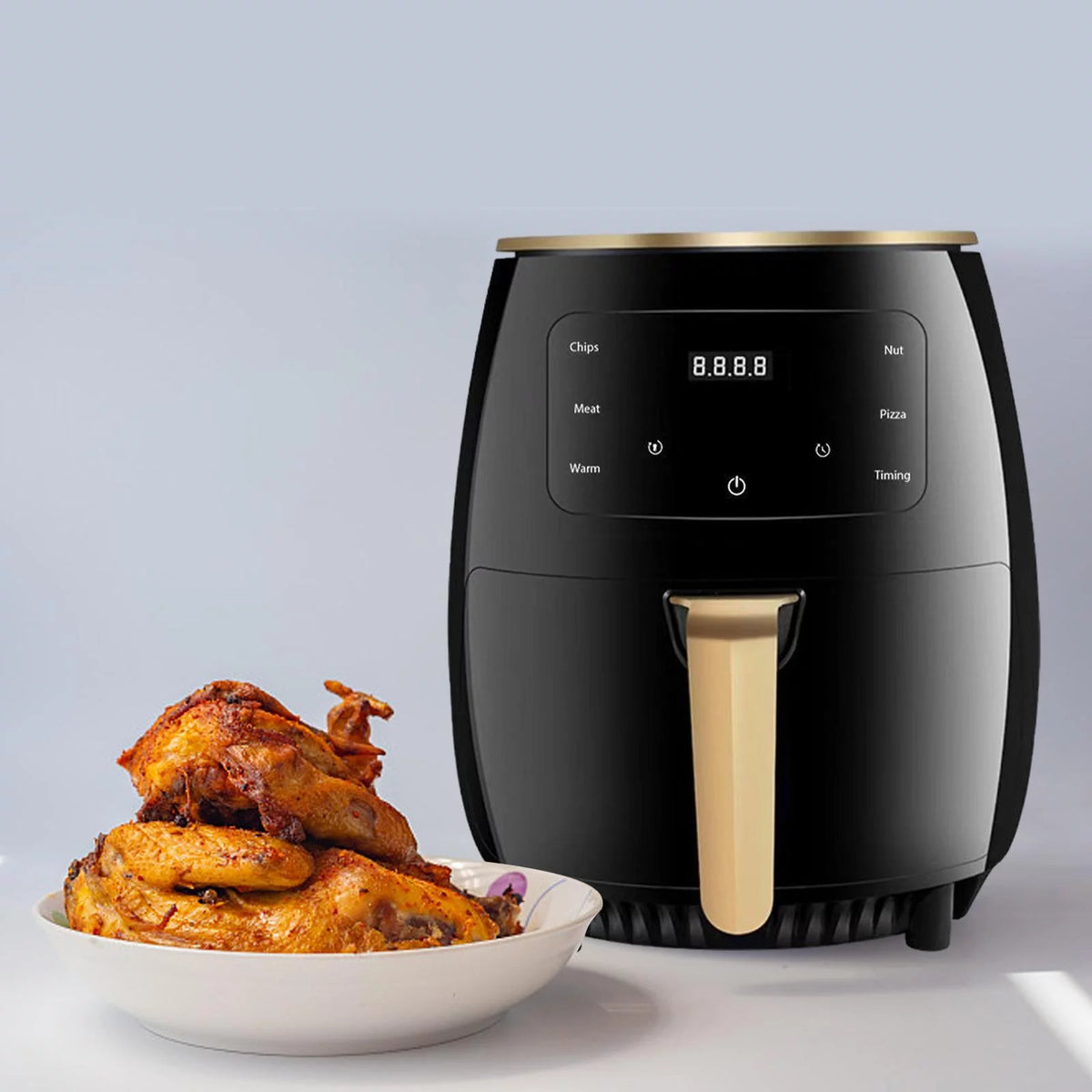 4.5L Black Portable Air Fryer X676261