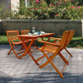 Foldable Patio Dining Set, 4 Folding Chairs & 1 Dining Table H837889