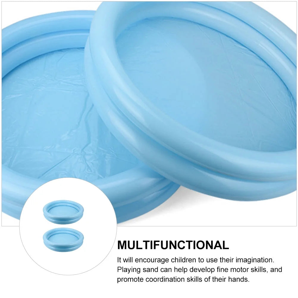 2 Pcs Plastic Sandbox Tray Swimming Pool Toys L59606