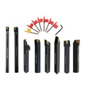 8 Sets 1/2 Shank Lathe Turning Tool Holders with Indexable Carbide Inserts H21554