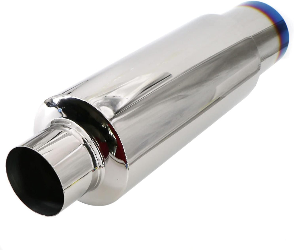 Blue Burnt Stainless Steel Exhaust Tip 18.5" Length Pack of 2 G754