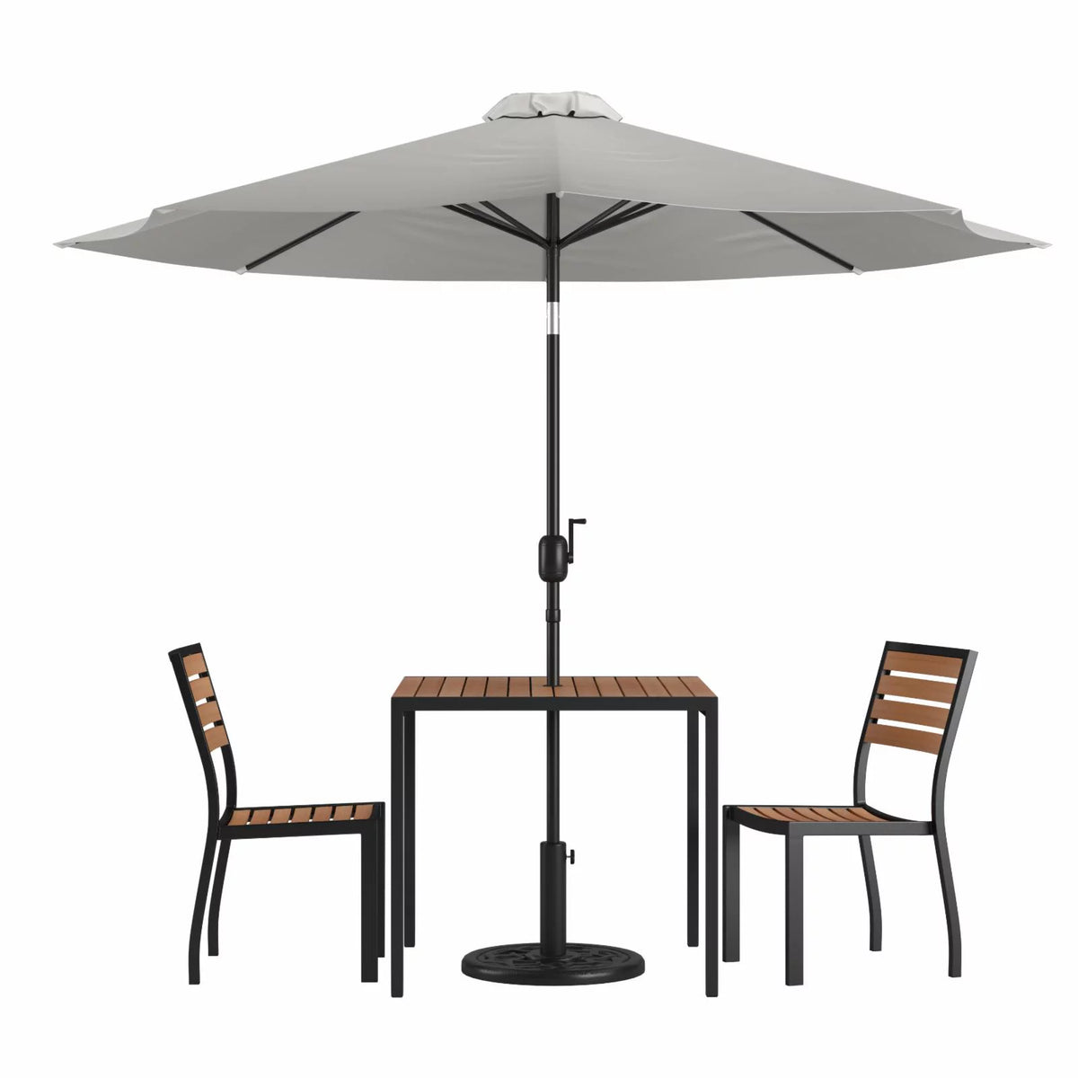 5-Piece Teak Patio Table and Chair Set G5309