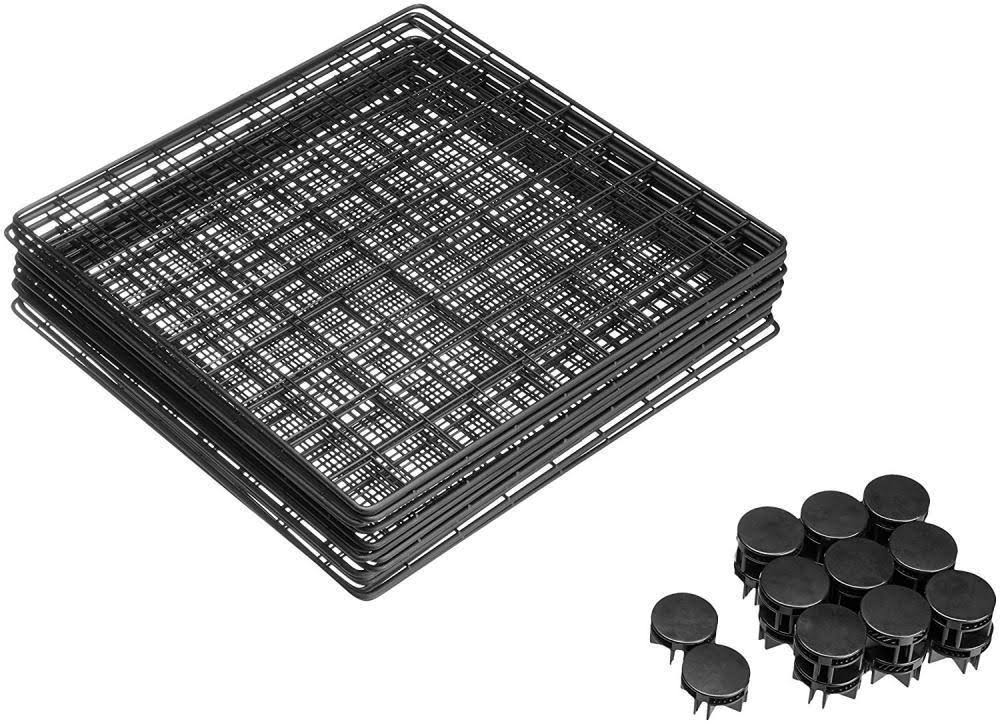 Black 4 Cube Wire Storage Shelves L647669