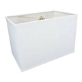 White Fabric Rectangular Lamp Shade J5742