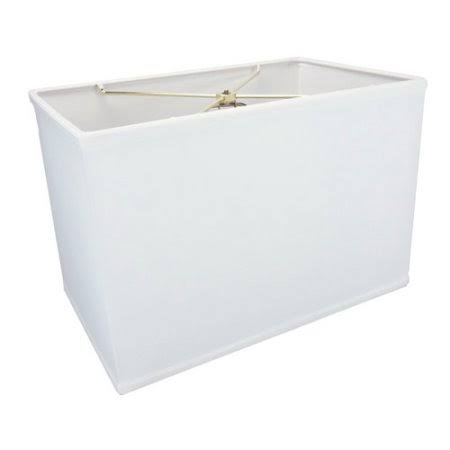 White Fabric Rectangular Lamp Shade J5742