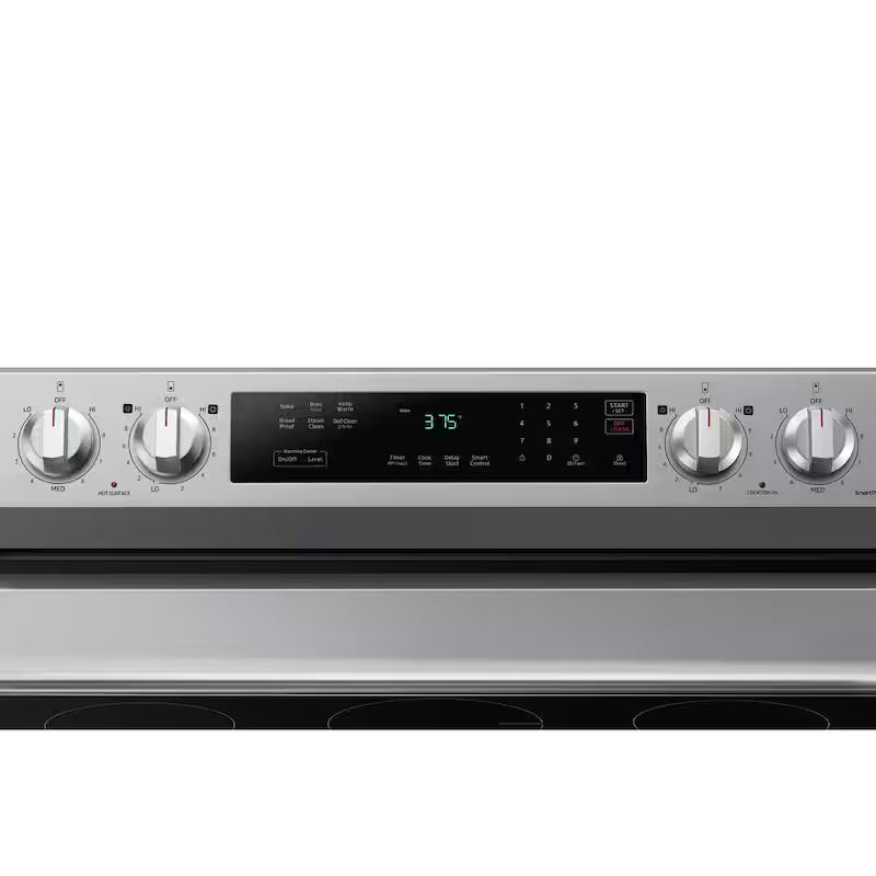 6.3 cu. ft. Smart Freestanding Electric Range with Rapid Boil and Self Clean in Stainless Steel L736606