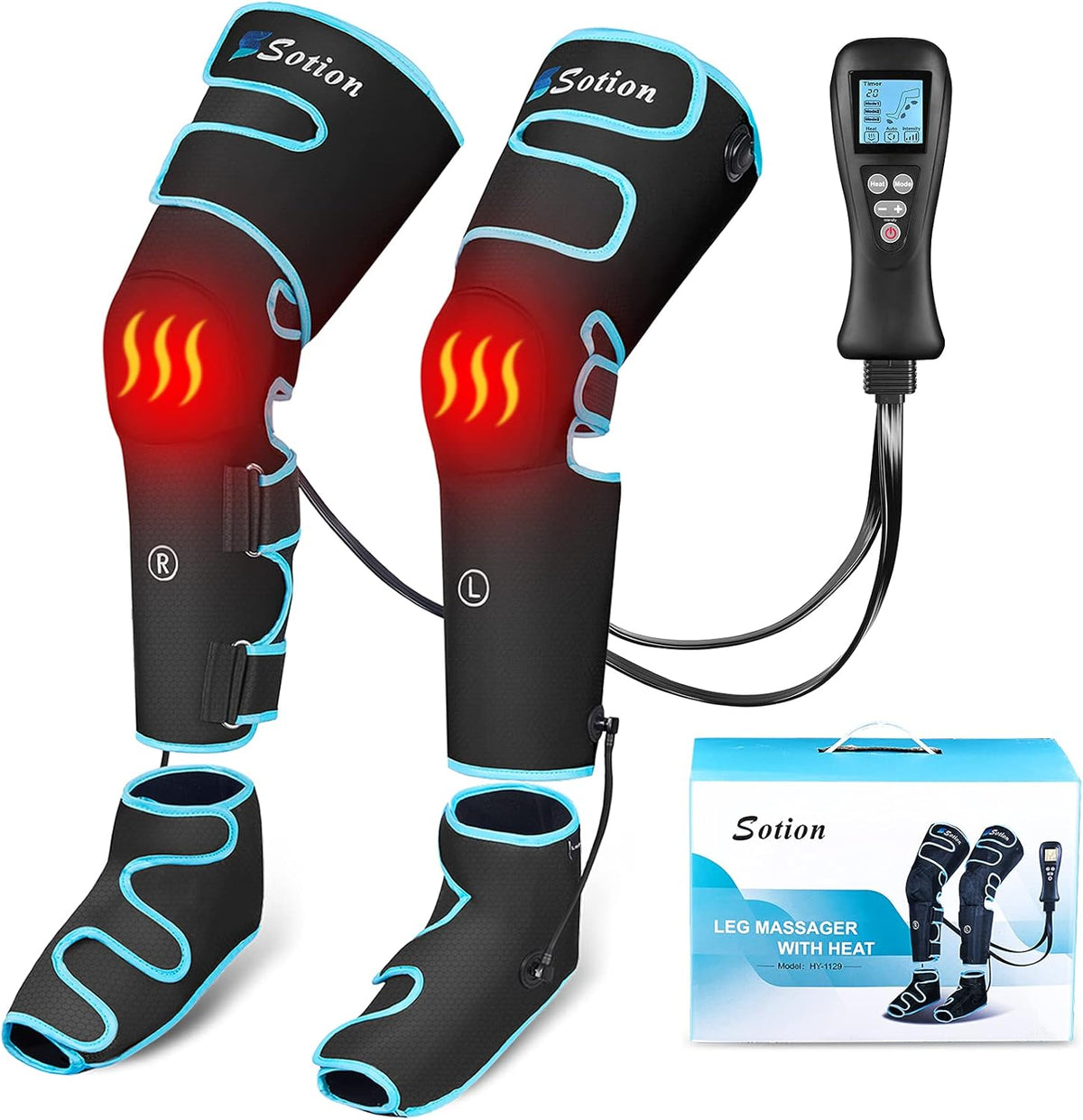Leg Massager with Air Compression and Heat Function X2904