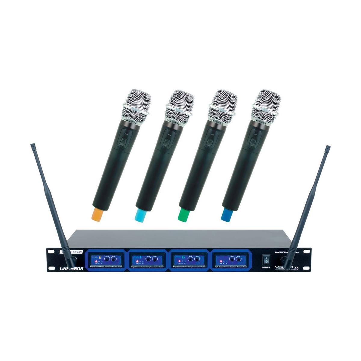 Quad UHF Wireless Microphone System R2307