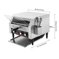Commercial Conveyor Toaster Bread Baking Machine, 1900W/2400W, 1-7 Gears R802373