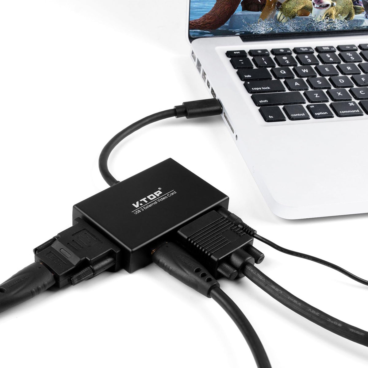 USB 3.0 to HDMI-DVI-VGA Video Graphics Card Adapter U881760