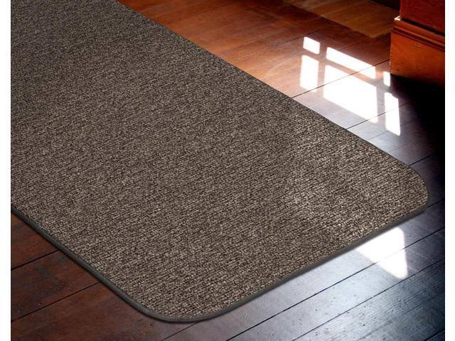 Pebble Gray 18 ft. x 36 in. Skid-Resistant Carpet Runner M412