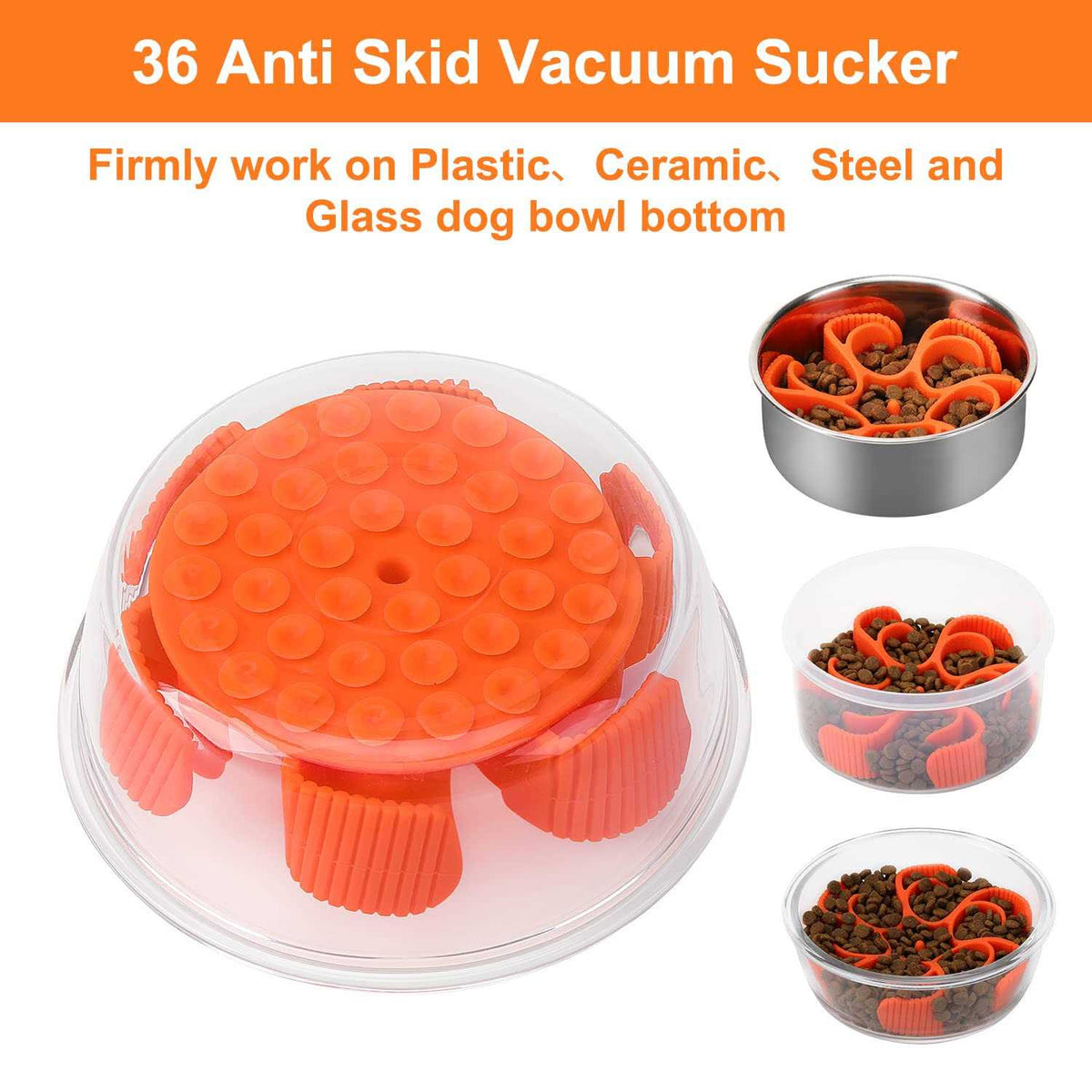 Silicone Spiral Slow Feeder Dog Bowl D871795
