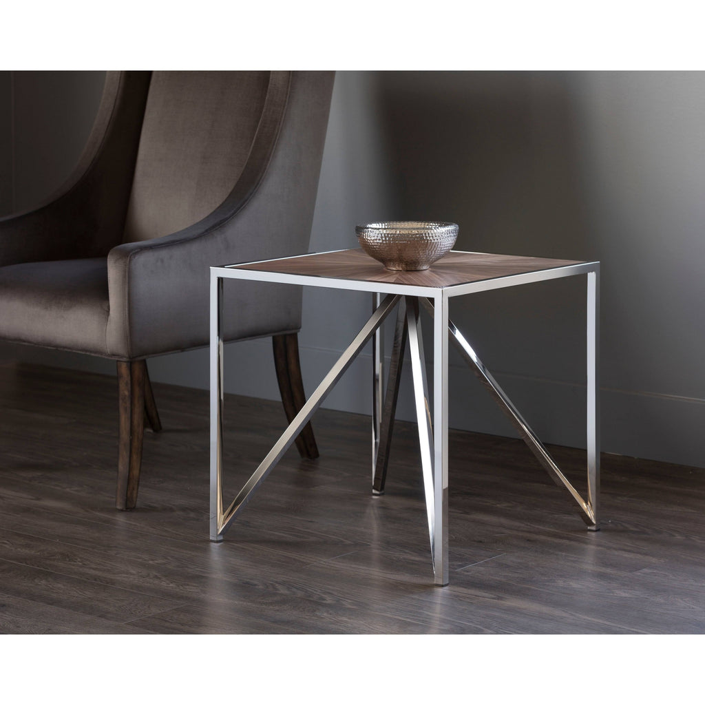 Brown End Table A973