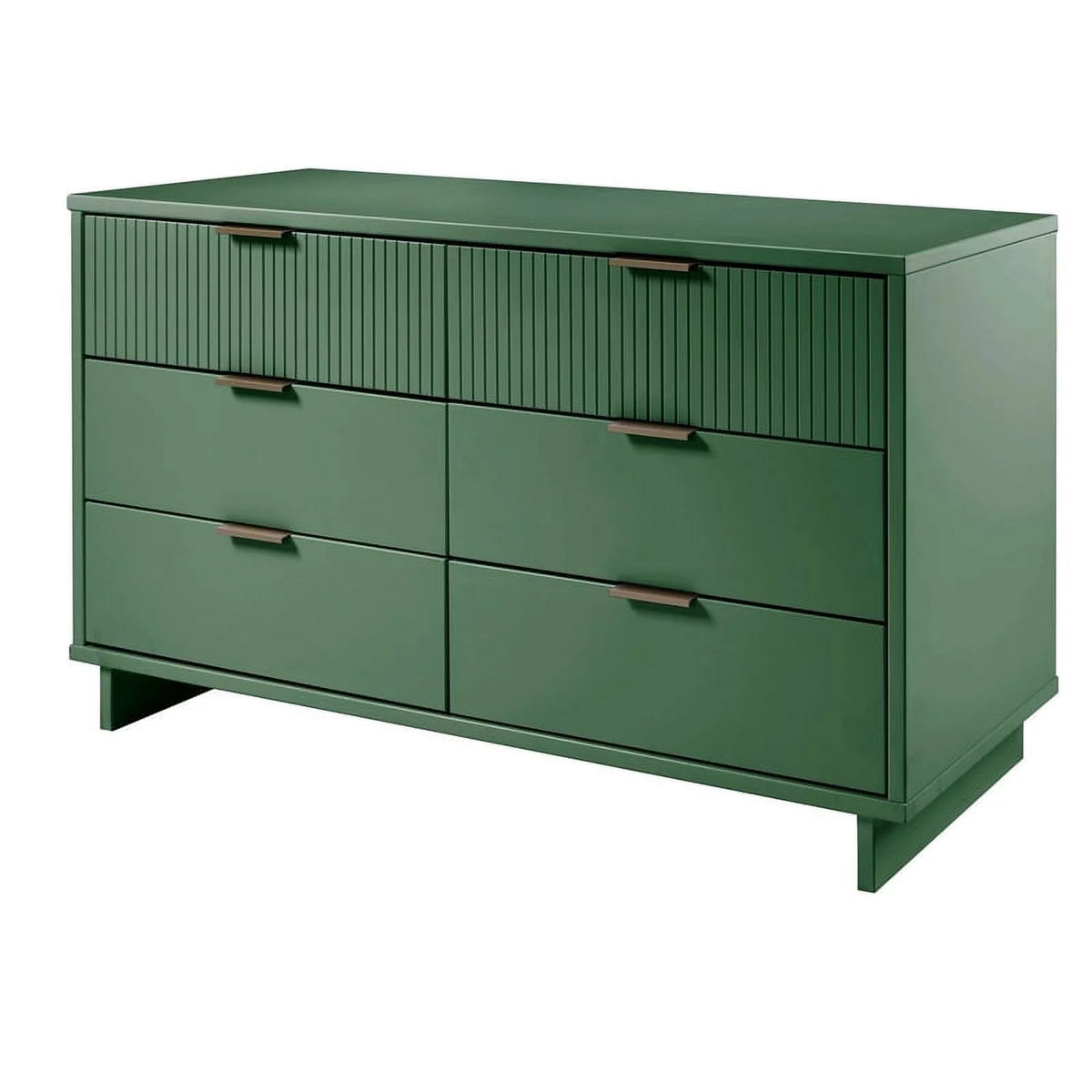 Sage Green Engineered Wood Double Dresser U249626