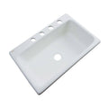 33 in. 4-Hole Single Bowl Kitchen Sink A6568