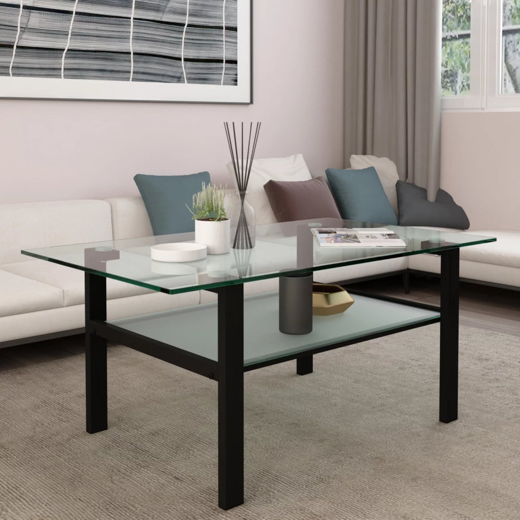 39.37" Glass Coffee Table H244