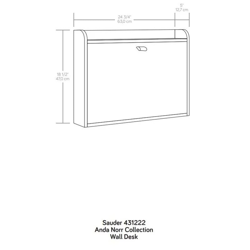 Engineered Wood Wall Mount Desk S35366