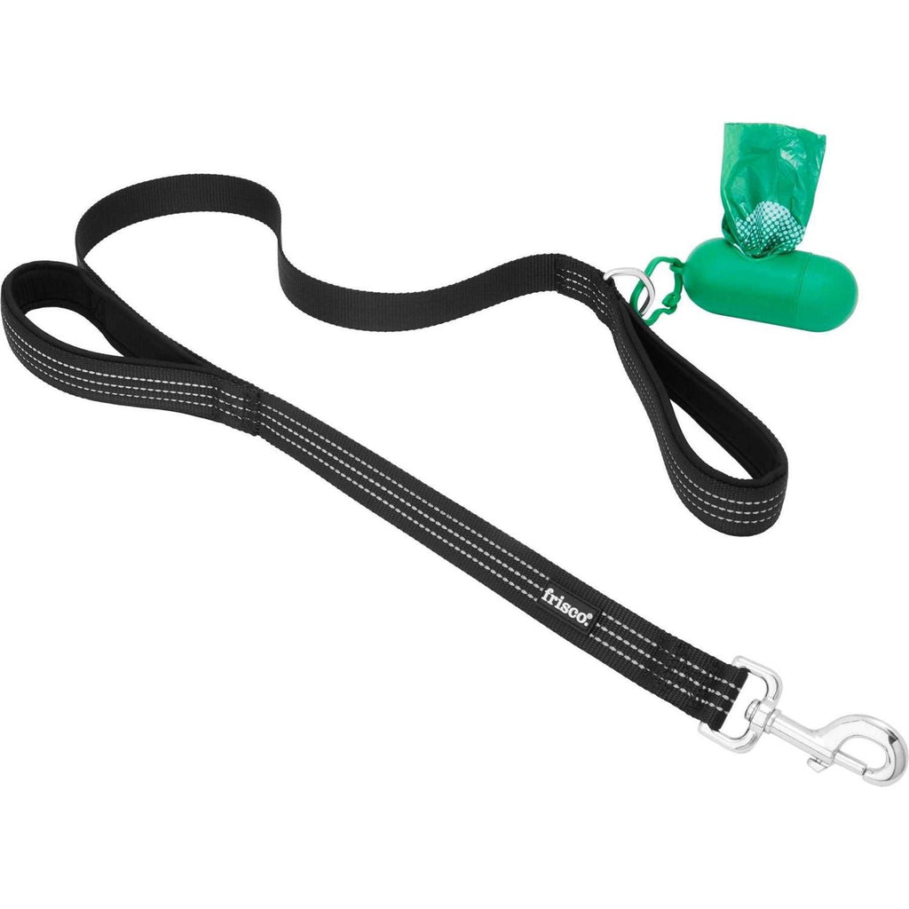Traffic Leash with Dual Padded Handles & Poop Bag Dispenser N194553