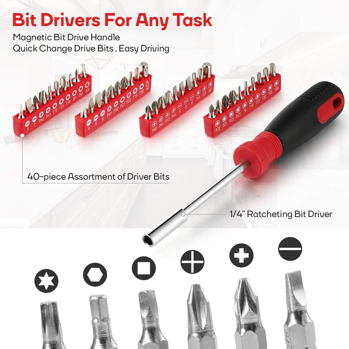 248 Pieces Mechanics Tool Set with Storage Case I18768