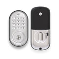 Satin Nickel Finish Push Button Deadbolt with Bluetooth Q893