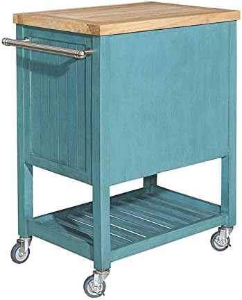 Teal Kitchen Cart F4273