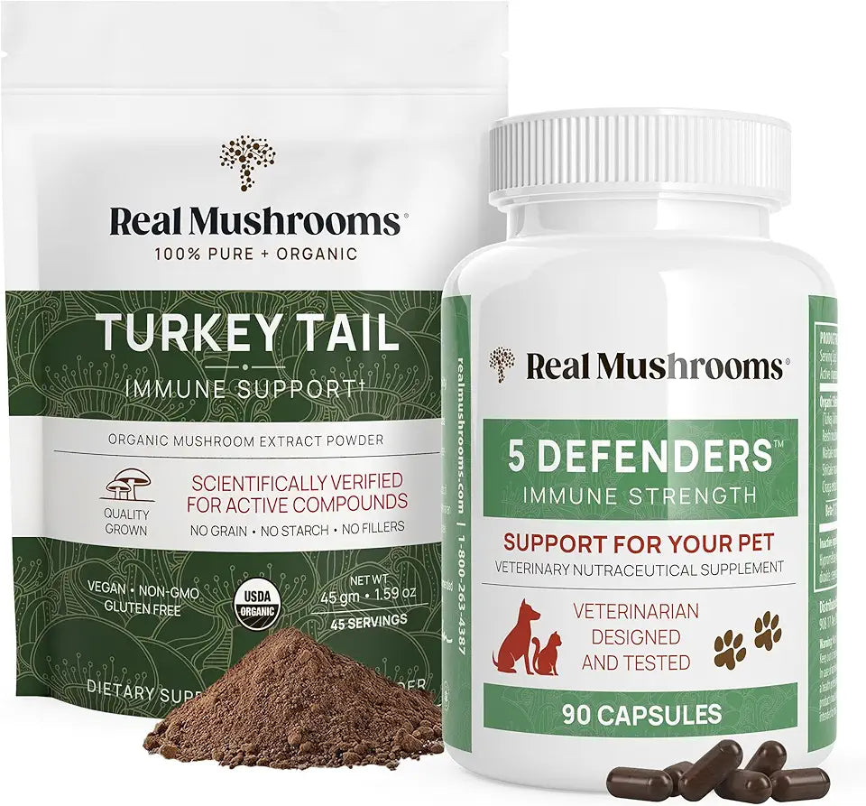 Turkey Tail Powder and Capsules Bundle J515