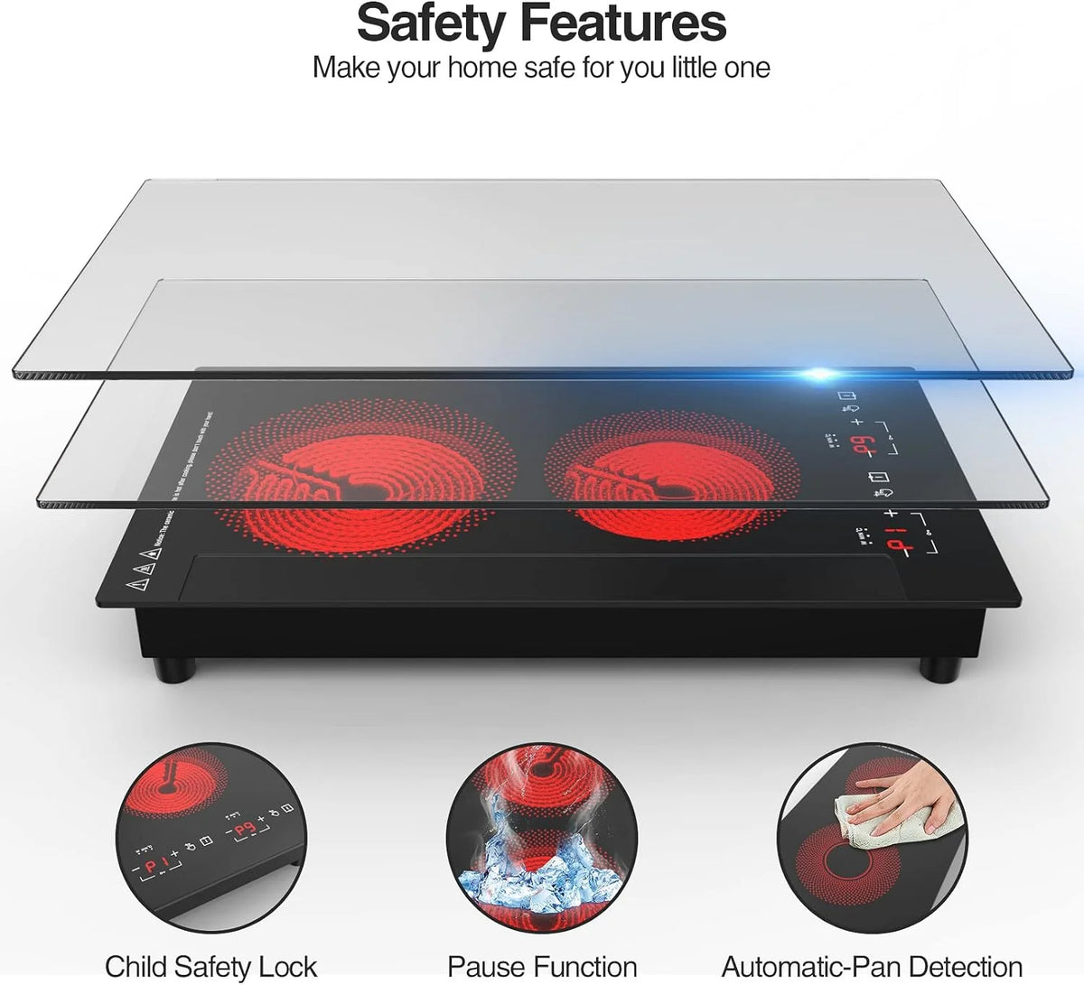 12 Inch 2 Burner Electric Cooktop X304448