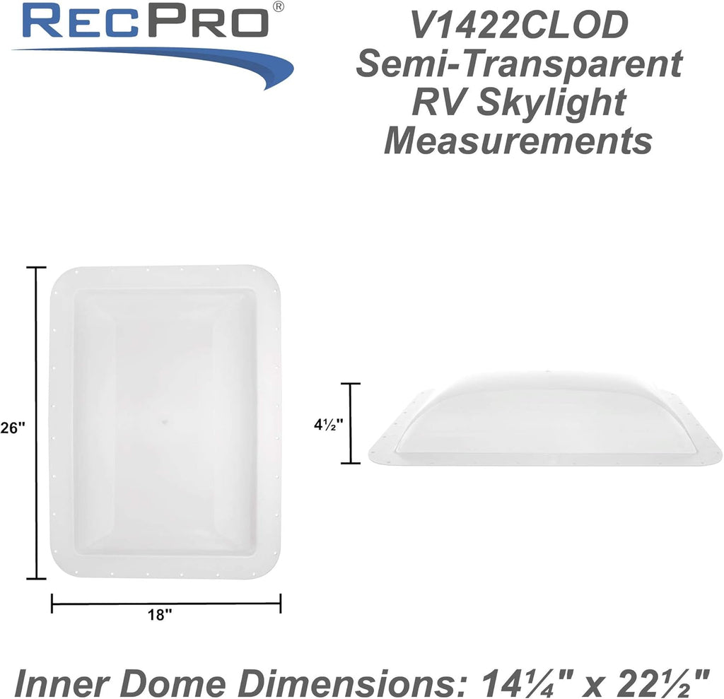 Opaque RV Skylight Pack of 2 Y36273