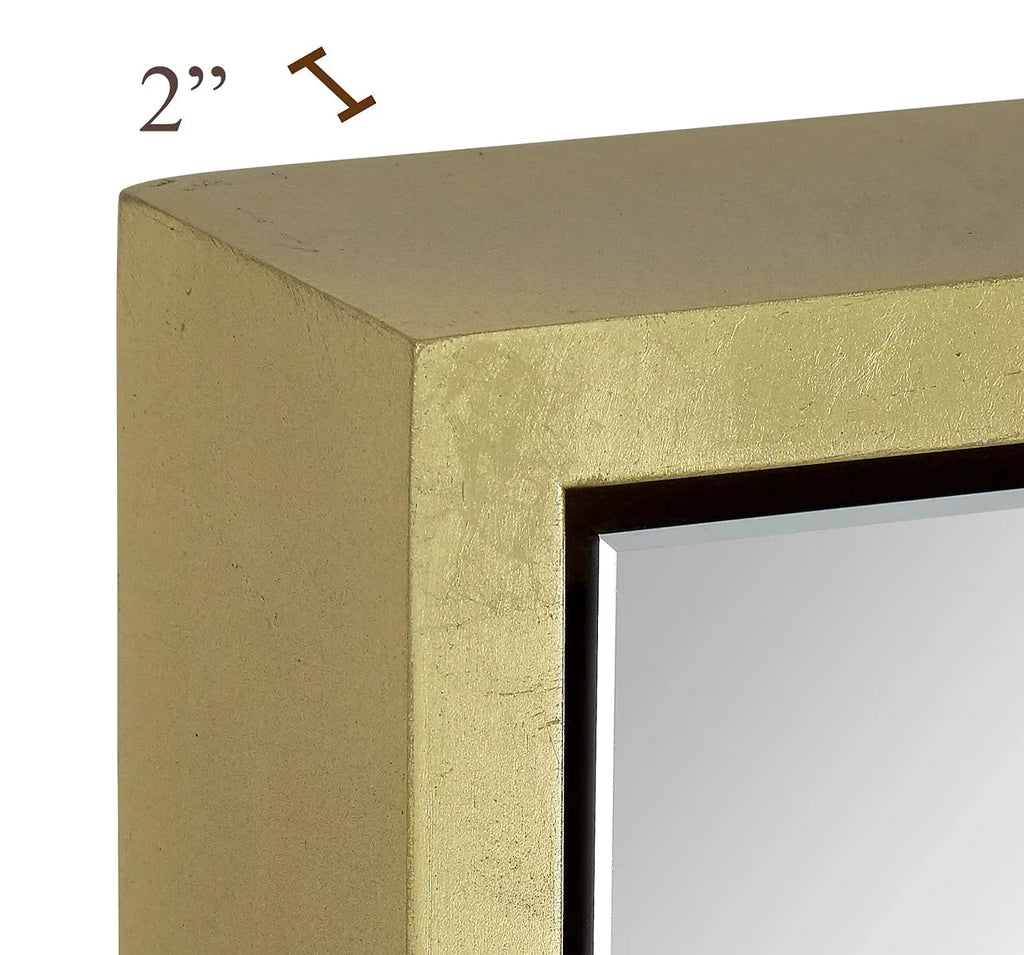 Gold Leaf Wall Mirror 24" X 36" Z3519
