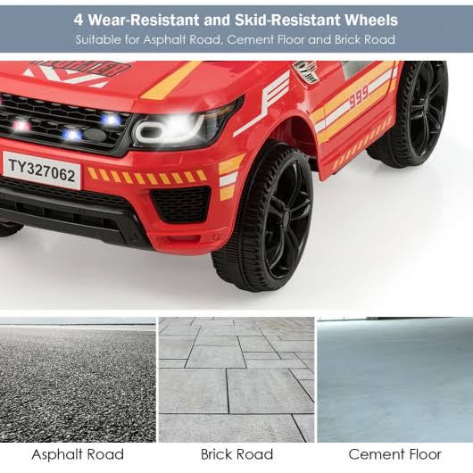 Kids 12 V Battery Powered Electric Ride on Car-Red X43158