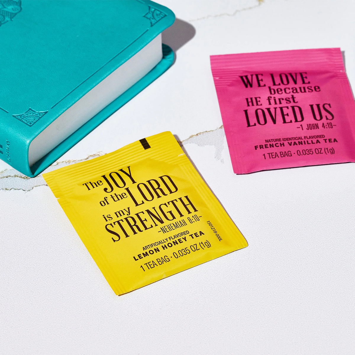 Tea Affirmations Christian Prayer Gift Set, Set of 90 J595299