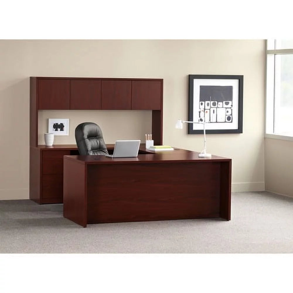2 Drawer Mahogany Laminate Wood File Cabinet J646765