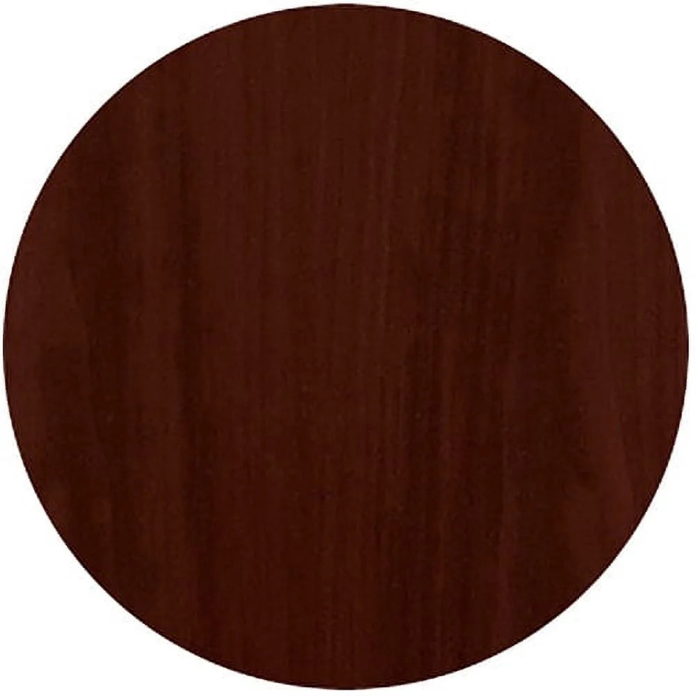2 Drawer Mahogany Laminate Wood File Cabinet J646765
