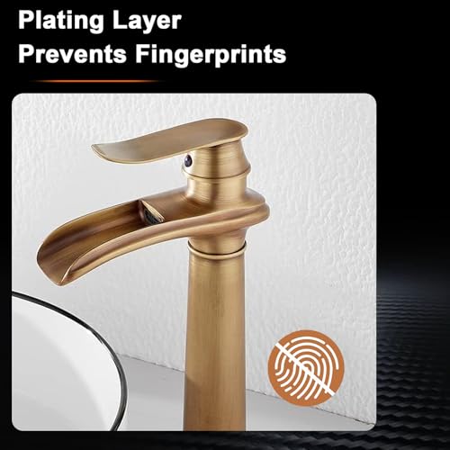 Oil Rubbed Bronze Waterfall Vessel Sink Faucet Y602