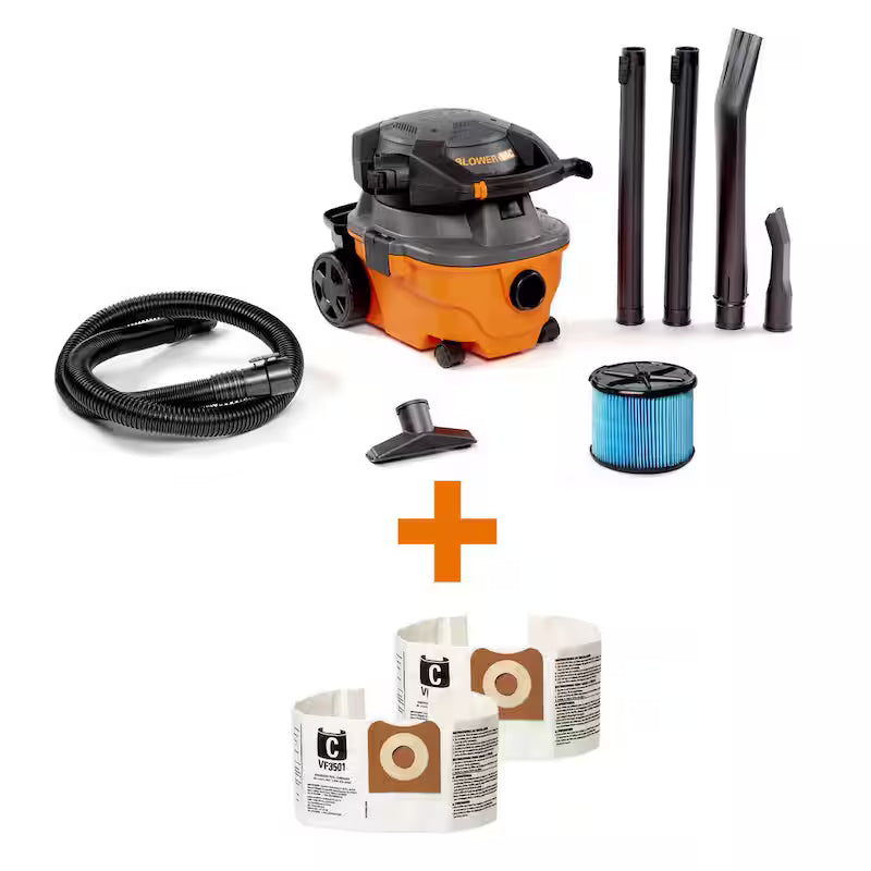 4 Gallon 6.0 Peak HP Wet/Dry Shop Vacuum with Blower K467