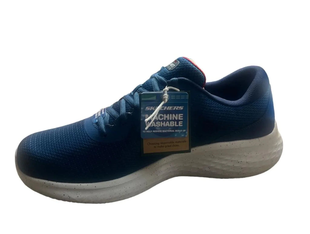 Blue White Memory Foam Men Shoes S9141