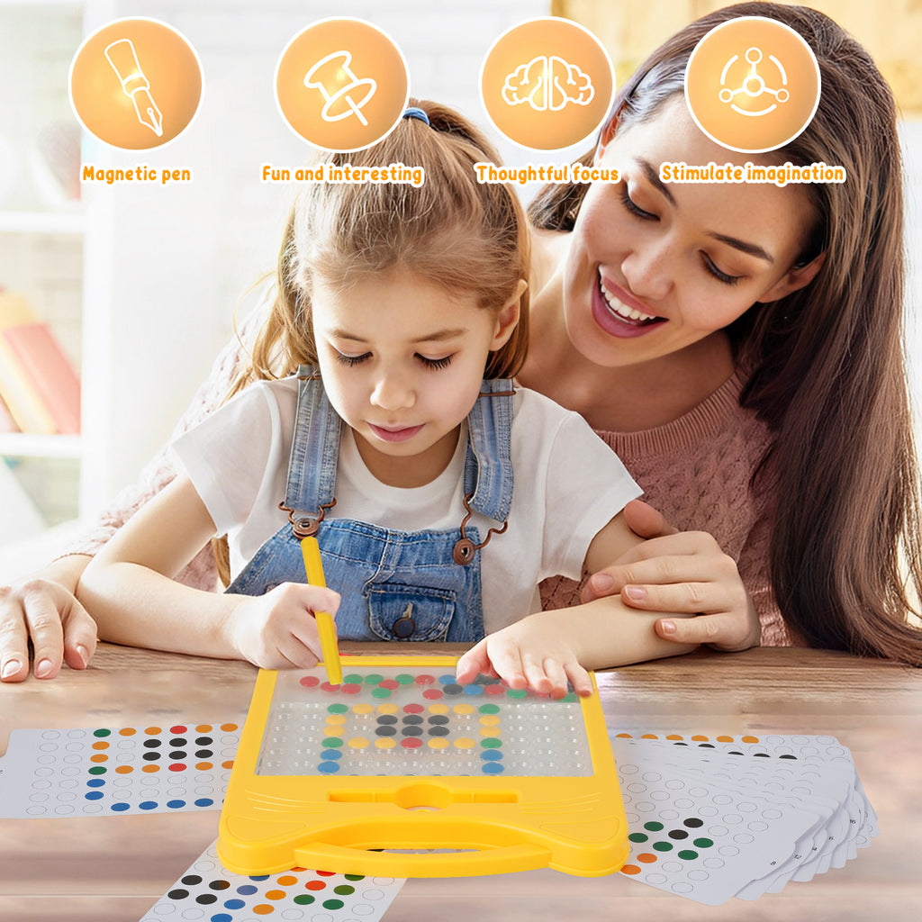 Magnetic Drawing Board with Magnetic Pen and Cards P8074