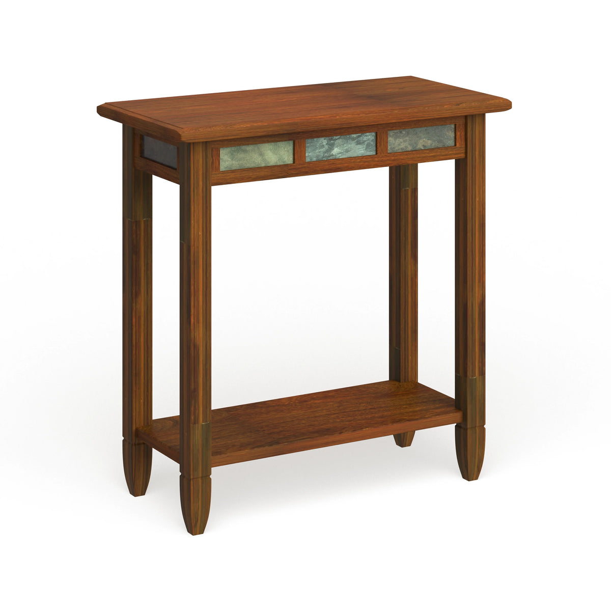Rustic Oak Chairside Table P729