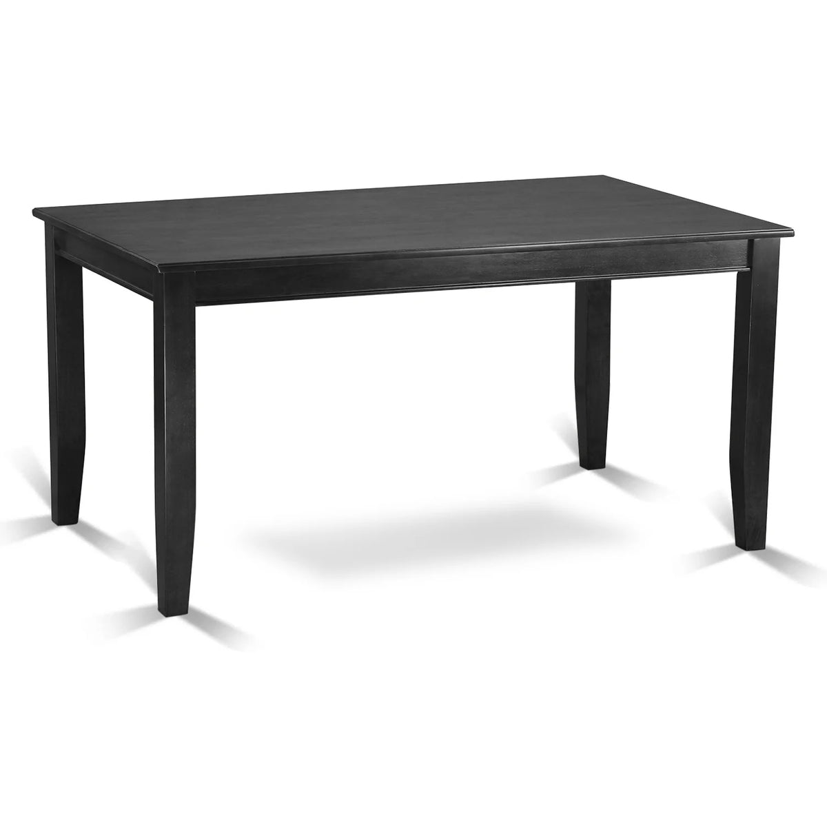 6 Piece Rectangular Dining Table Set with Faux Leather Chairs T475