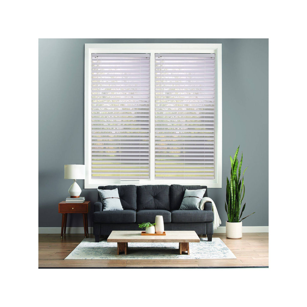 White Cordless Vinyl Blinds F84599