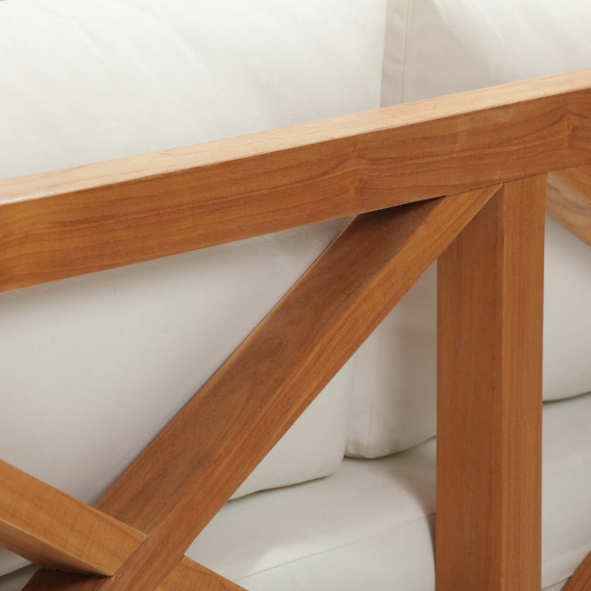 Natural White Wood Lounge Sofa L779301