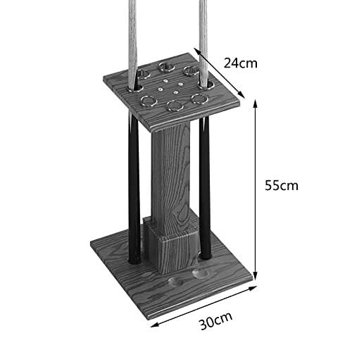 Floor-Standing Pool Cue Rack Holds 8 Cues MDF Billiard Stick Holder L78034