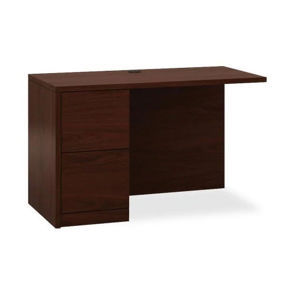 2 Drawer Mahogany Laminate Wood File Cabinet J646765