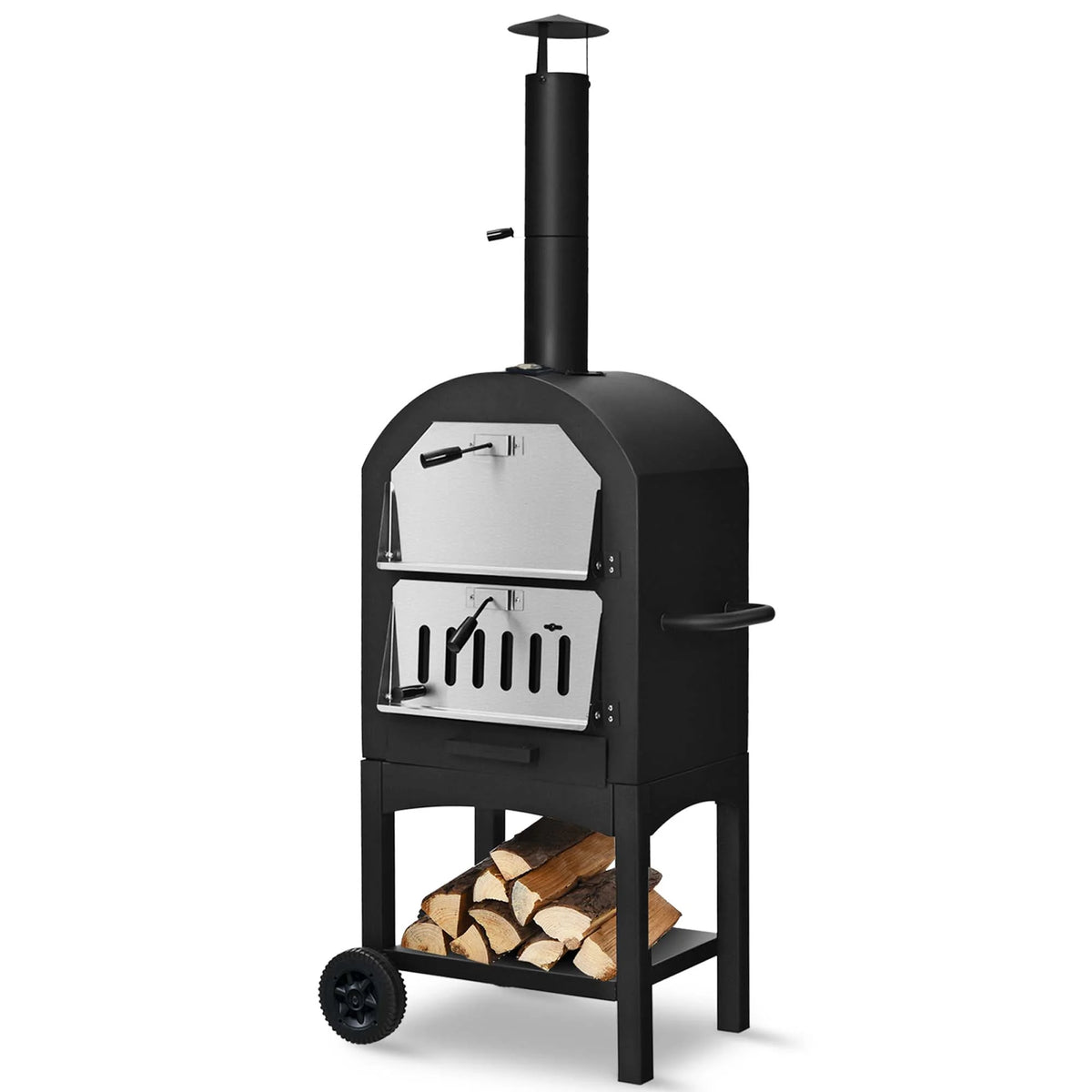 Outdoor Wood Fire Pizza Oven with Pizza Stone F13598