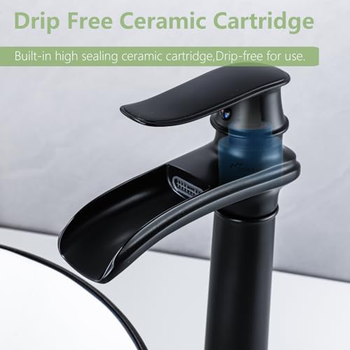 Oil Rubbed Bronze Waterfall Vessel Sink Faucet Y602