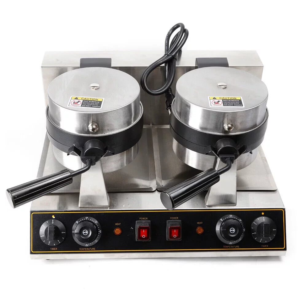 Non-Stick 7" Round Belgian Waffle Maker 1500W A653